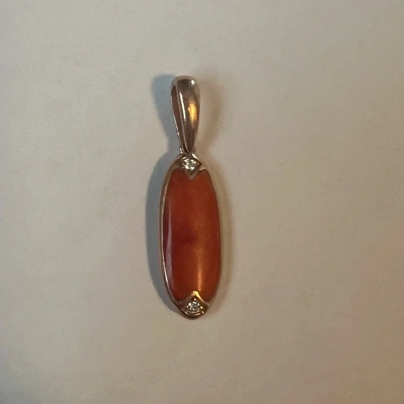 14k gold reversible pendant - Picture 2 of 7